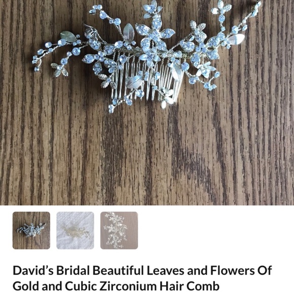 Bridal hair comb main image 4